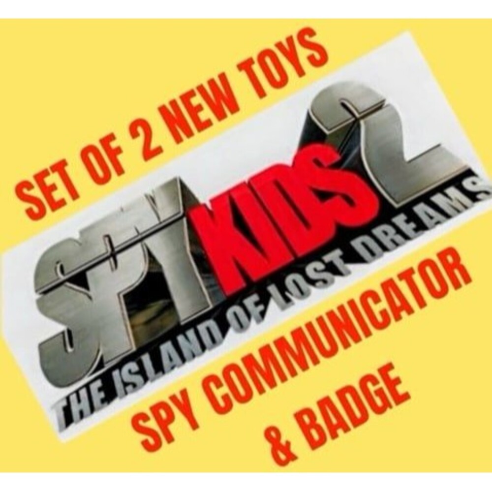 SPY COMMUNICATOR & BADGE Spy Kids 2 Island of Lost Dreams Movie Toys NEW 2002